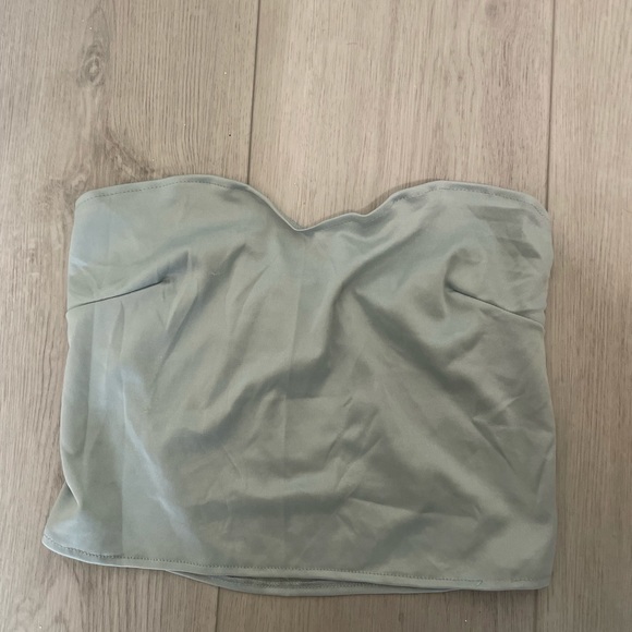 Modessa Couture formal sequined dress. Light emerald green and silver color. - Picture 7 of 12